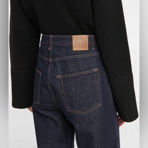TOTEME (NWT) Barrel Leg Jeans in Raw Blue - Picture 6 of 12